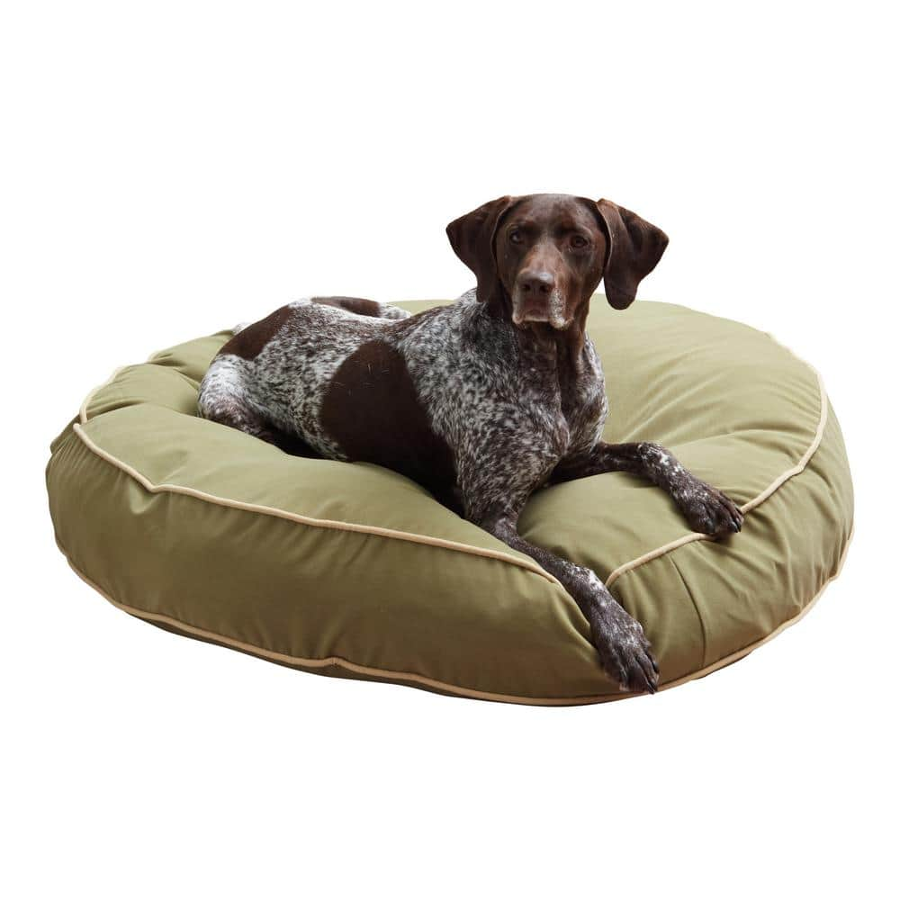 Happy Hounds Scout Large Moss Round Pillow Dog Bed