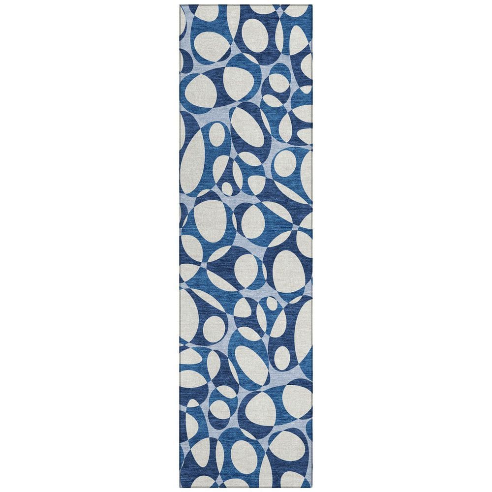 Chantille Machine Washable Indoor/Outdoor Abstract ACN2536 Blue 2 ft. x 7 ft. Runner Rug price history on PriceWatchPro