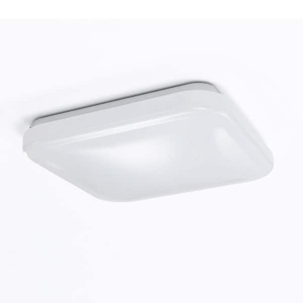 Feit Electric 3.5 in. H X 12 in. W X 12 in. L White LED Ceiling Light Fixture