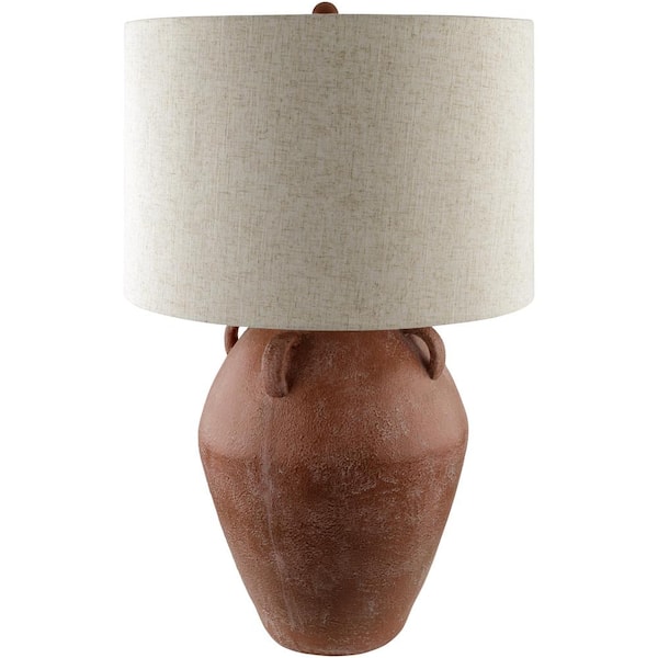 Livabliss Colorado COL-002 28 in. H x 17 in. W x 17 in. D Accent Table Lamp, Red