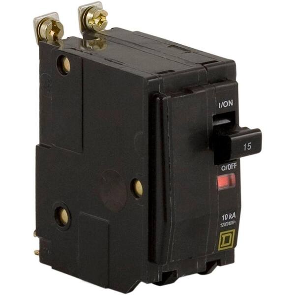 Qob115 10kA Interrupting Rating Square D QOB115 Circuit Breaker - 1 Pole 15 ...