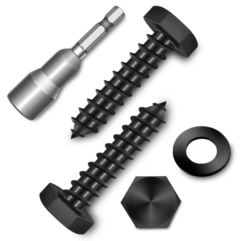 1/4 in. x 1-1/4 in. Black Oxide Stainless Steel Hex Button Head Lag Screw (20-Pack) price history on PriceWatchPro