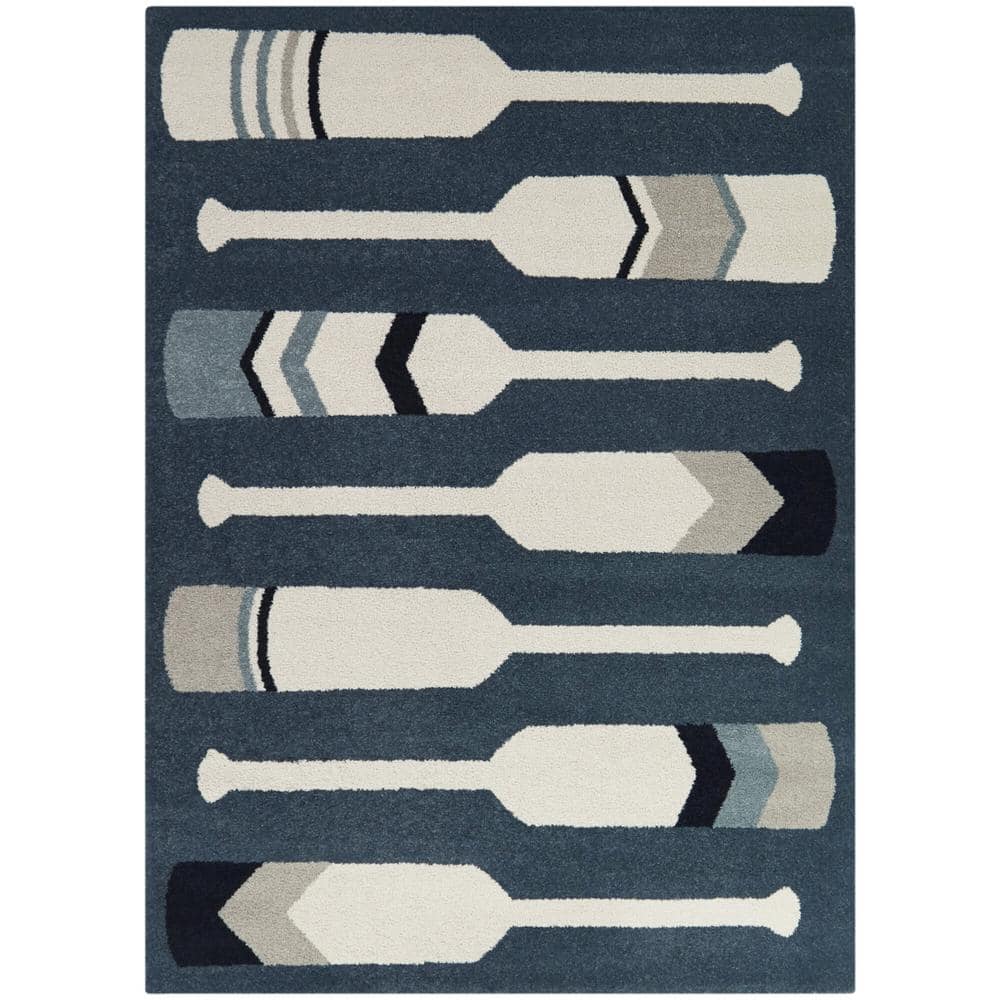 Joseph Blue 8 ft. x 10 ft. Oars Area Rug price history on PriceWatchPro