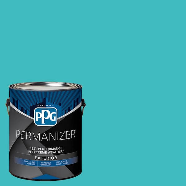 PERMANIZER 1 gal. PPG1233-6 Montego Bay Satin Exterior Paint