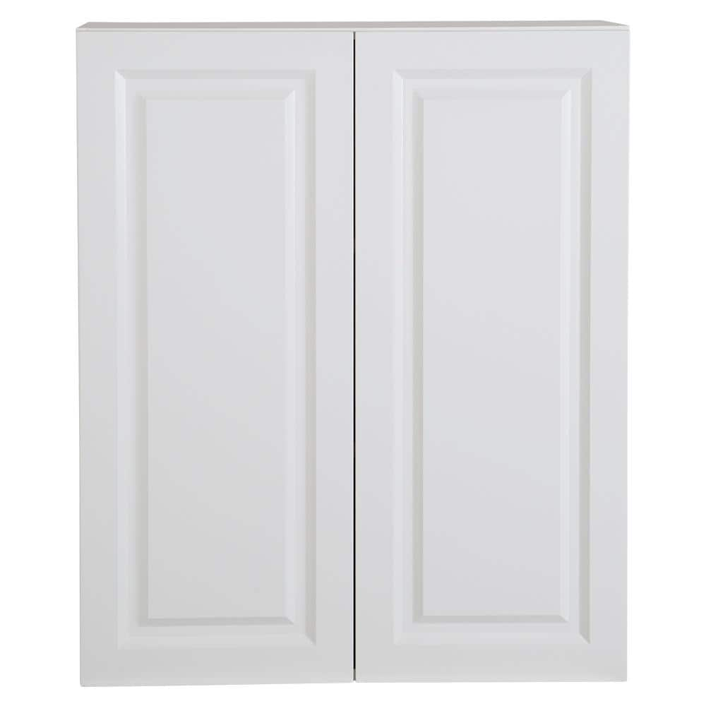 Hampton Bay Benton Assembled 30x36x12.5 in. Wall Cabinet in White ...