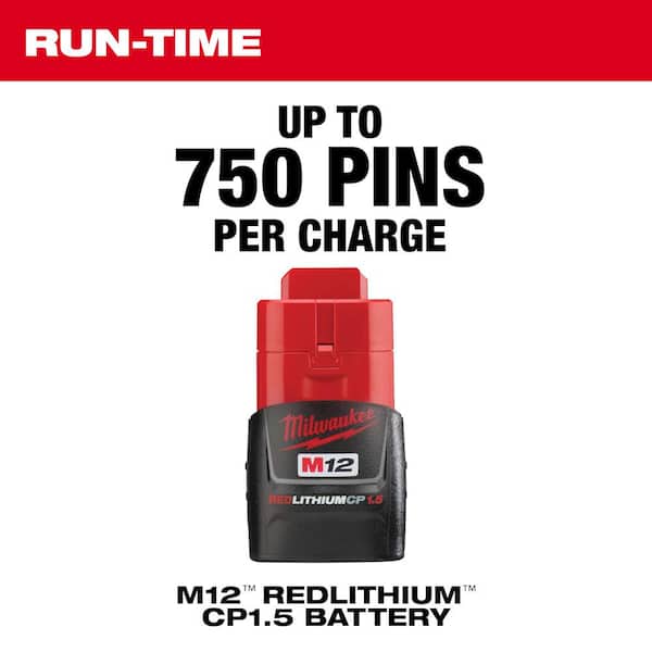 Milwaukee - M12 12-Volt 23-Gauge Lithium-Ion Cordless Pin Nailer (Tool-Only)