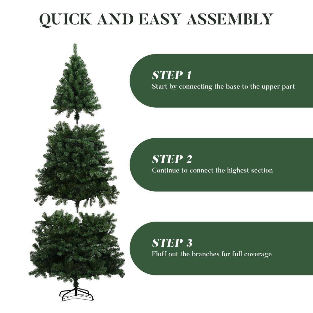 6.5 ft Green Plastic Spruce Artificial Christmas Tree