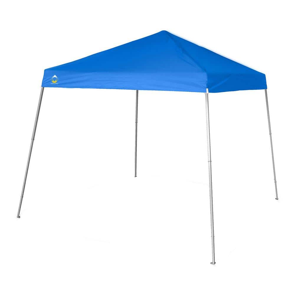  CROWN SHADES 8x8 Pop up Canopy Instant Canopy with 1 Removable  Sidewall,4 Ropes & 8 Stakes, STO'N and Go Bag, Blue : Patio, Lawn & Garden