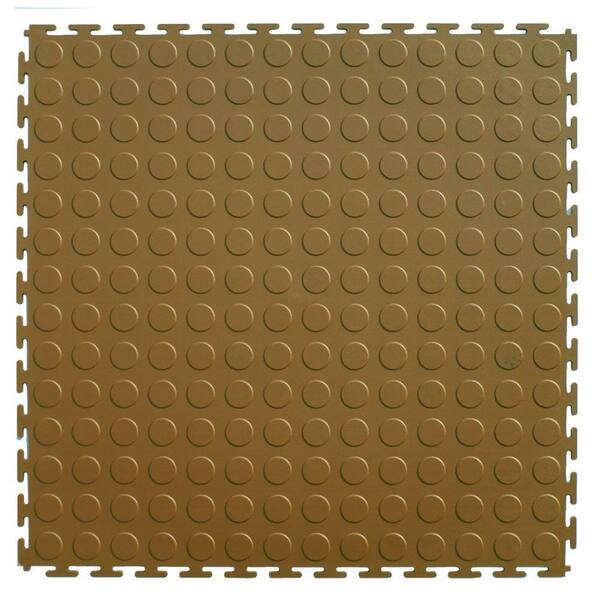 IT-tile 20-1/2 in. x 20-1/2 in. Coin Beige PVC Interlocking Multi-Purpose Flooring Tiles (23.25 sq. ft./case)