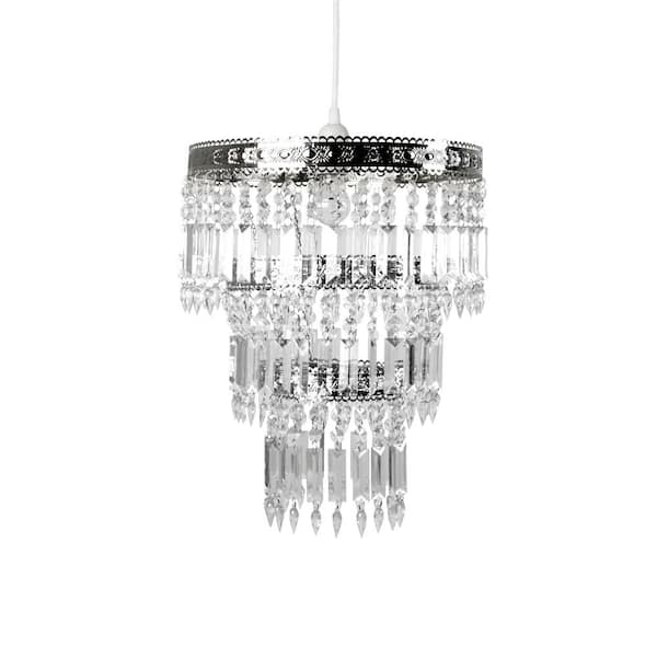 Chrome Pendant Chandelier Lamp Shade, Chandelier Lamp Shades Home Depot