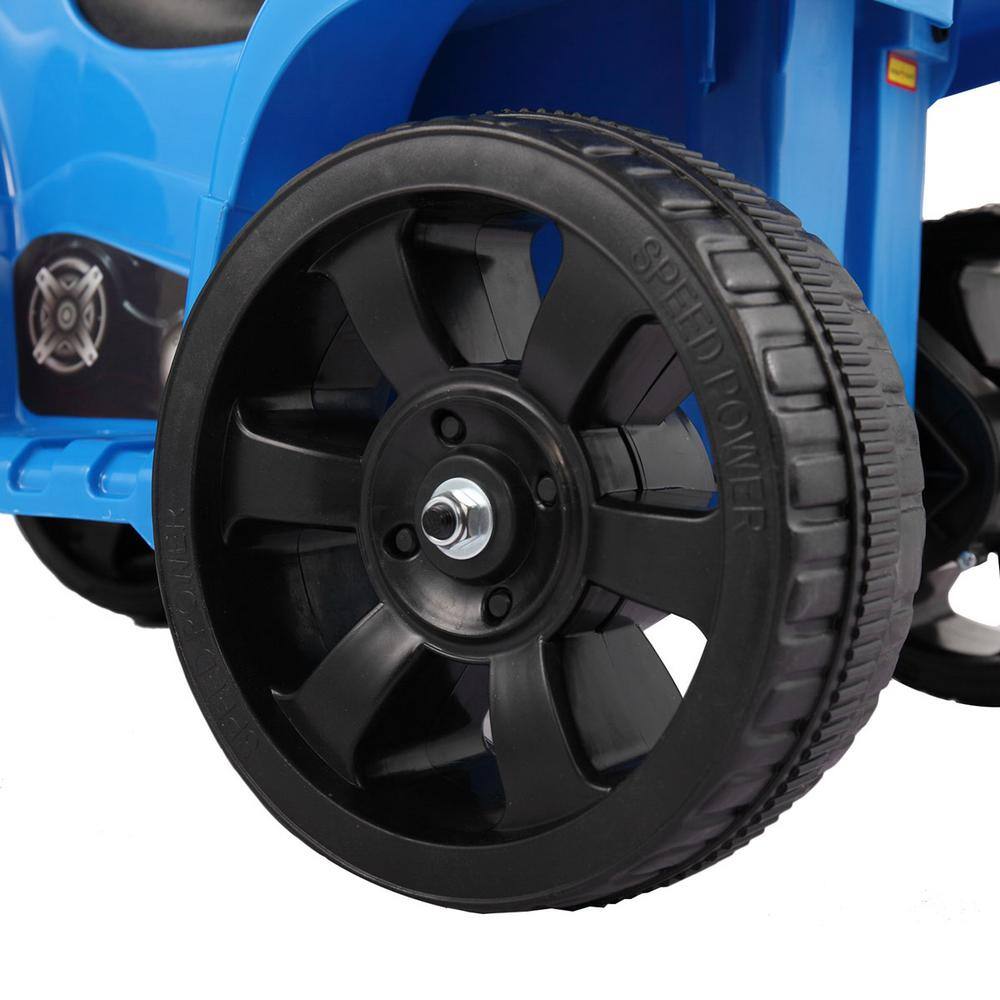 Blue 6V Battery Powered Kids Electric Quad ATV