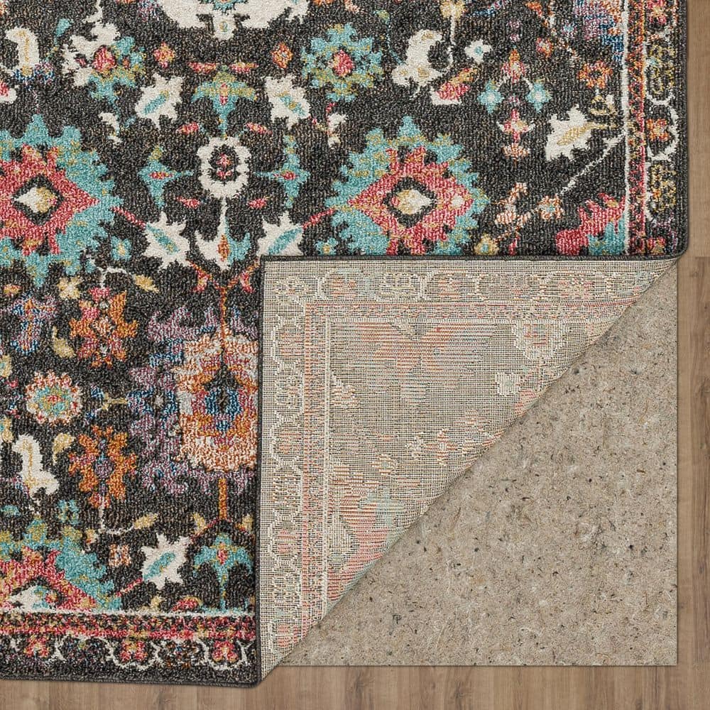 Norwood Multi-Color Synthetic 2' x 10' Non-Slip Runner Rug