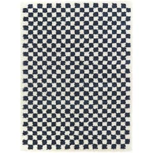 Covey Navy 5 ft. 3 in. x 7 ft. Geometric Area Rug