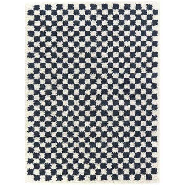 Covey Navy 7 ft. 10 in. x 10 ft. Geometric Area Rug
