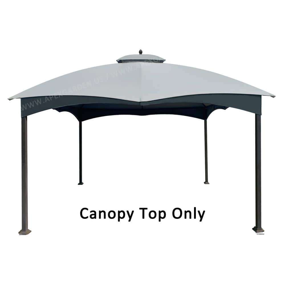 Gray Polyester Replacement Canopy Top for 10' x 12' Gazebo
