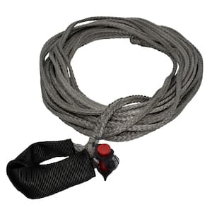 1/4 in. x 50 ft. Synthetic Winch Line Extension with Integrated Shackle
