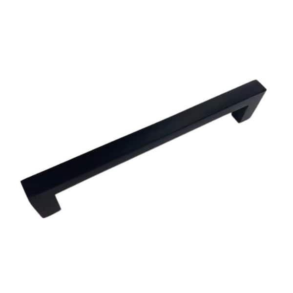 Atria 3-3/4 in. Matte Black Square Bar Pull Drawer/Cabinet Pull