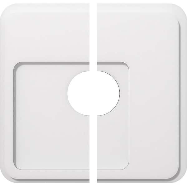 Ekena Millwork 1 in. P X 7 in. C X 20 in. OD X 5 in. ID Lucan Architectural Grade PVC Contemporary Ceiling Medallion, Two Piece