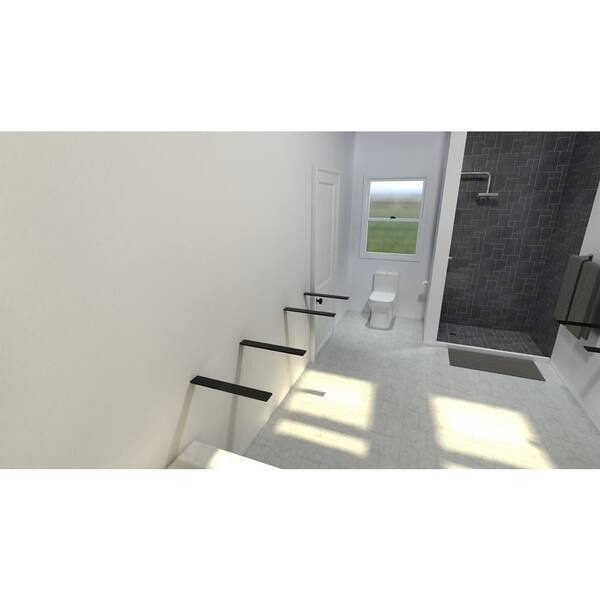 thumbnail image 2 of 2-Pack Heavy Duty Steel T-Shelf Brackets - 14" Length, 3/8" Thick For Floating Desks, Granite Countertops, & Knee Walls 2 of 10