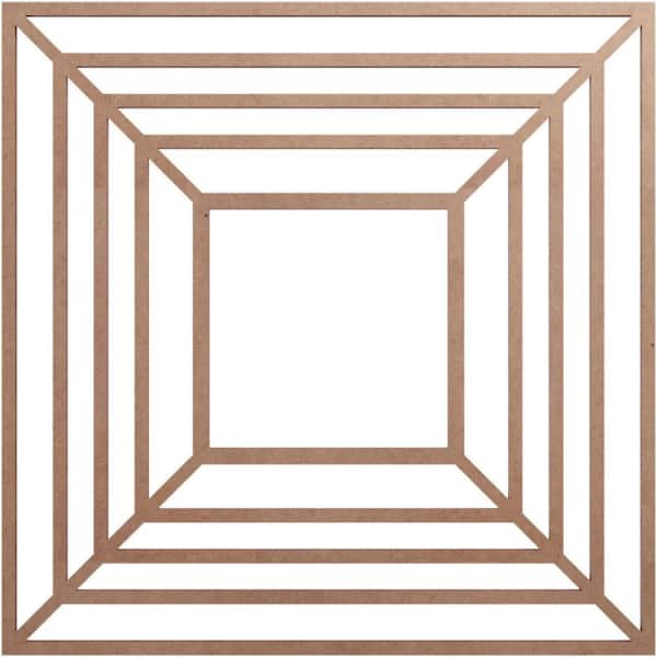 Ekena Millwork 0.375 in. x 6.625 in. x 18 in. Wood Medallion Moulding