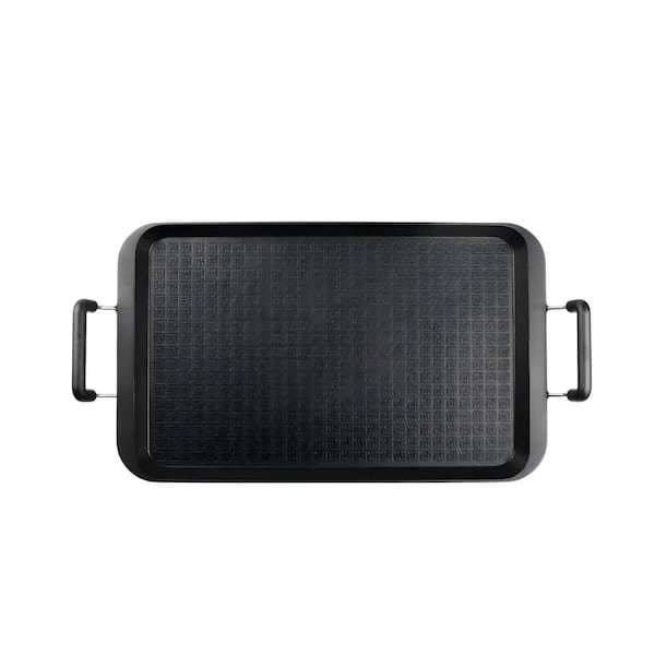 Stove Top Flat Griddle, 22 Inch Aluminum 2 Burner Griddle Pan, Non Stick Pancake Pan for Stove Top Grill Outdoor Camping