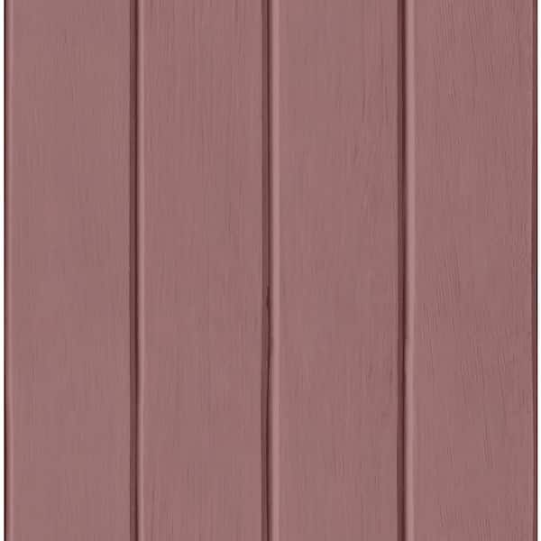Unbranded Little Explorers 2-Pink Doga Happy Faux Wood Panel Matte Finish Non-Pasted Non-Woven Wallpaper Sample
