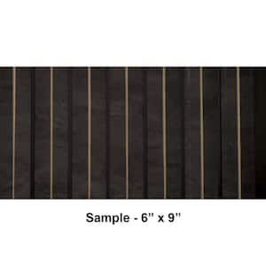 Take Home Sample - Gilded Peaks 1/2 in. x 0.5 ft. x 0.75 ft. Slate Glue-up Foam Wood Slat Wall(1 Piece/0.375 sqft)