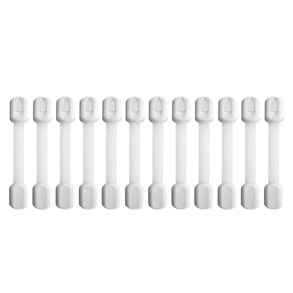 Child Safety Sliding Cabinet Locks - Baby Proof Knobs, Handles and Doors - U Shape - Jool Baby (8 -Pack)