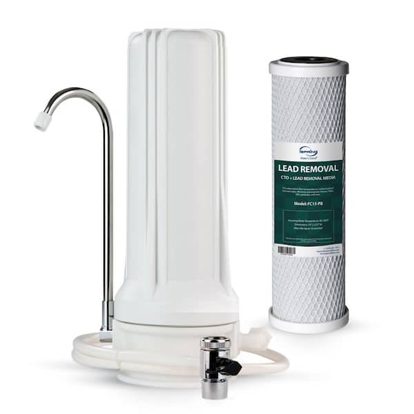 CKC1-PB Countertop Water Filter System, SGS-Tested Media, Reduces Lead, Chlorine, Odors, Up to 12 Months