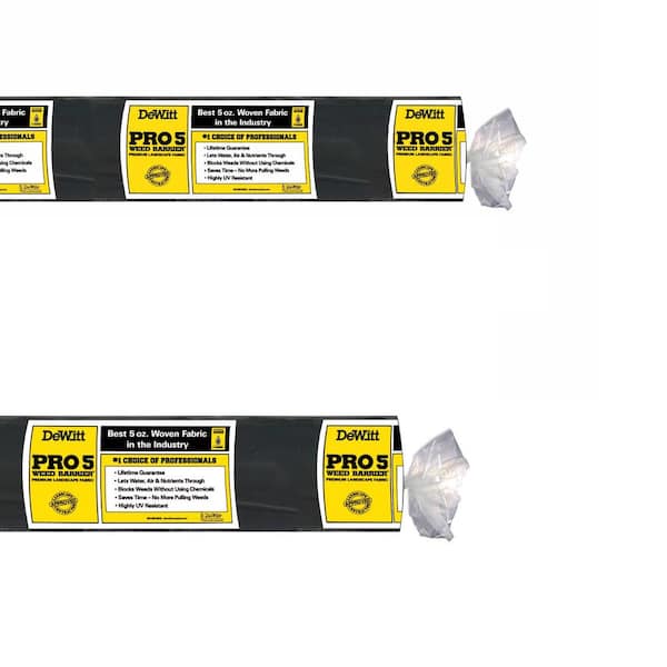 DeWitt P5 Pro 5 Weed Barrier Fabric and P4 Pro 5 Weed Barrier Fabric