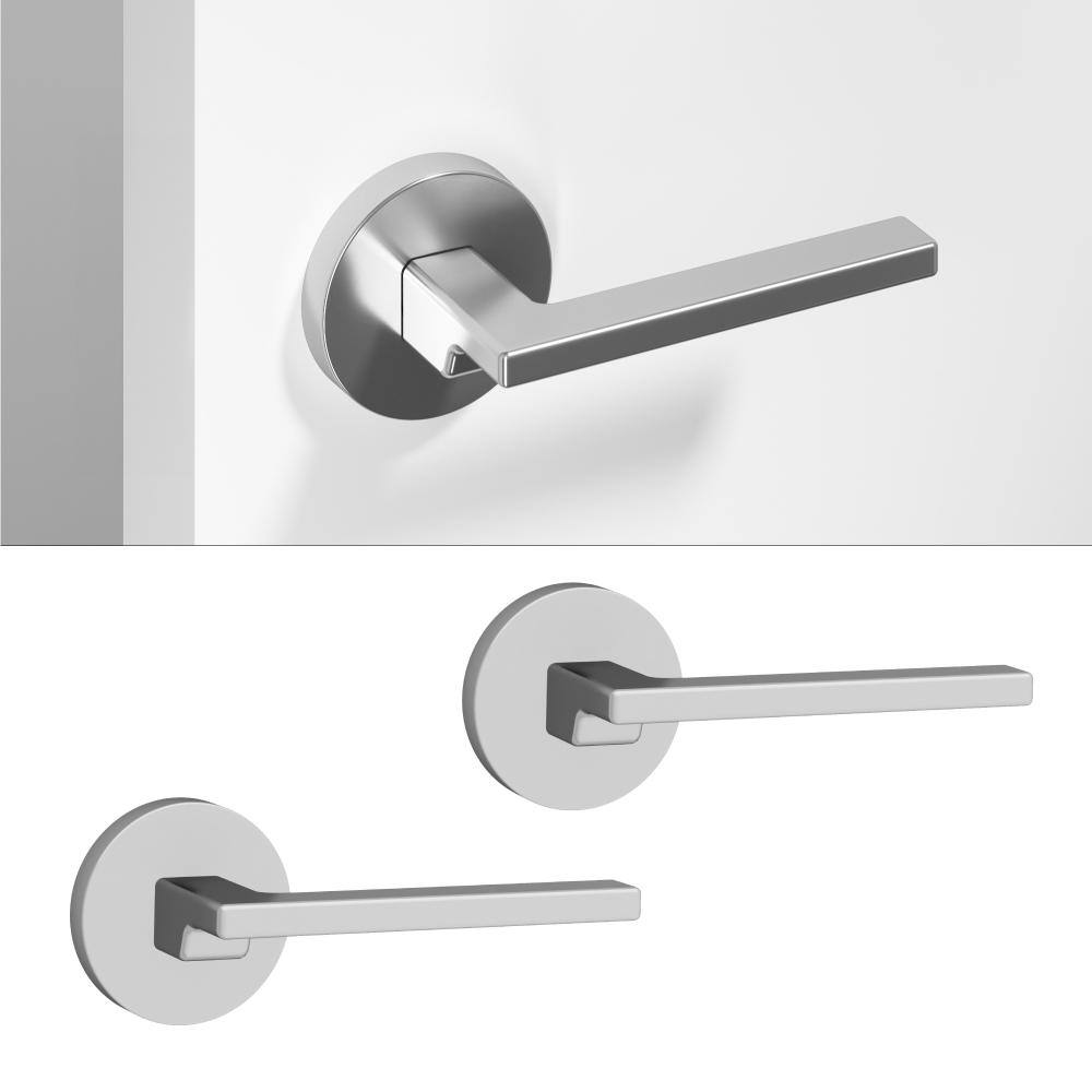 Dune Metal Chrome Dummy Door Handle with Round Rosette 2-Pack price history on PriceWatchPro