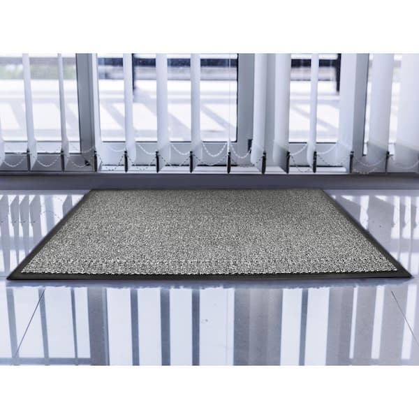 Doortex Advantagemat Gray 24 in. x 36 in. Rectangular Indoor Door Mat
