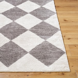 Fossay Shag Black 2 ft. x 3 ft. Modern Indoor Area Rug