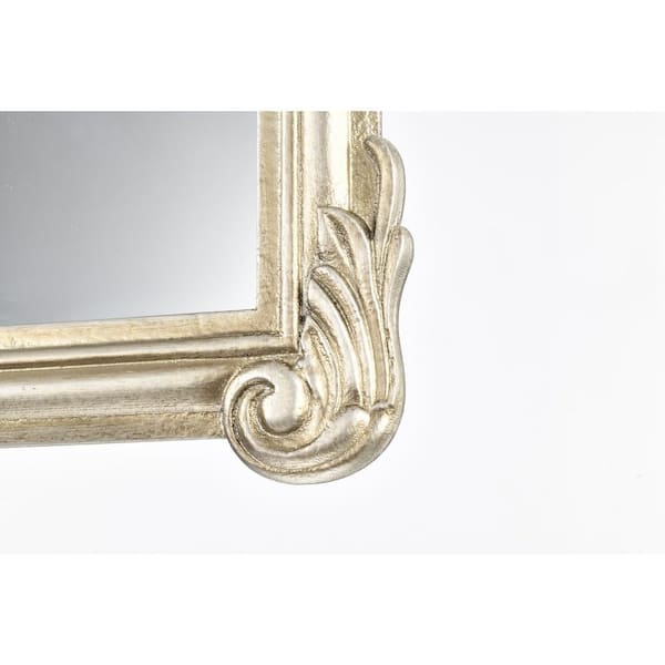 Elizabeth in. W 35 in. H Antique Gold Ornate Arch Metal Framed Classic Mirror EW020-35-AG The Home Depot