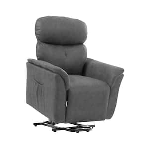 Gray Power Recliner Lift Chair with Adjustable Massage Function and Heating System, Infinite Positions