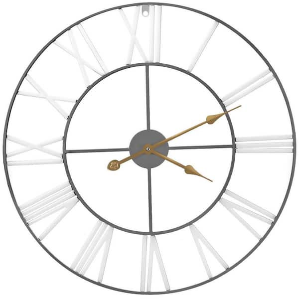 Sorbus Roman Numeral Analog Metal Lighted Wall Clock