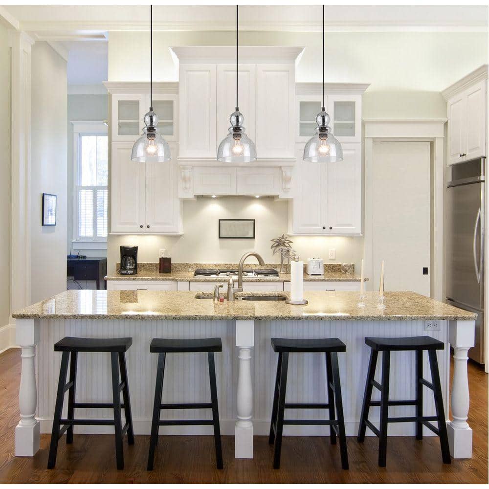 Fiona Vintage-Inspired Mini Pendant Light in Oil Rubbed Bronze with Hand-Blown Seeded Glass