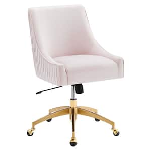 Discern Pink Performance Velvet Office Chair