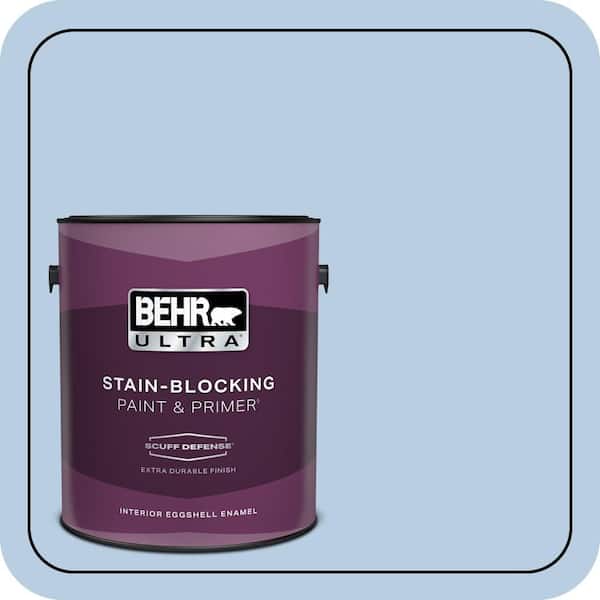 BEHR ULTRA 1 gal. #580C-3 Impressionist Sky Extra Durable Eggshell Enamel Interior Paint & Primer