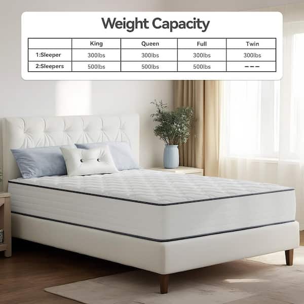 Babo Care Full Medium Plush Hybrid Memory Foam 12 in. Individual