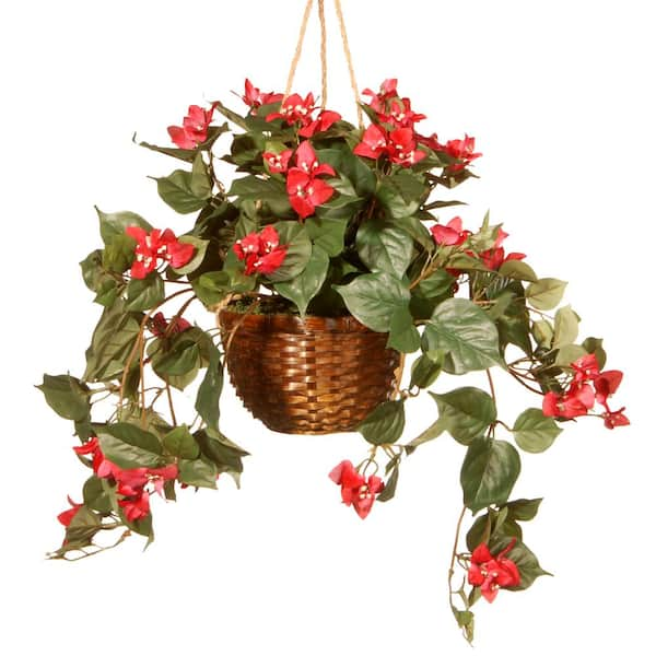 National Tree Company 13 in. Artificial Hanging Flower in Pot