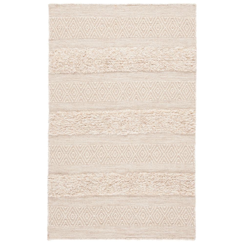 Vermont 3 ft. x 5 ft. Ivory/Beige Striped High-Low Area Rug price history on PriceWatchPro