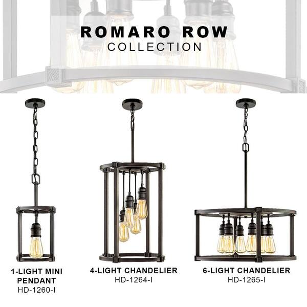 Home Decorators Collection Romaro Row 6-Light Aged Bronze Dinette