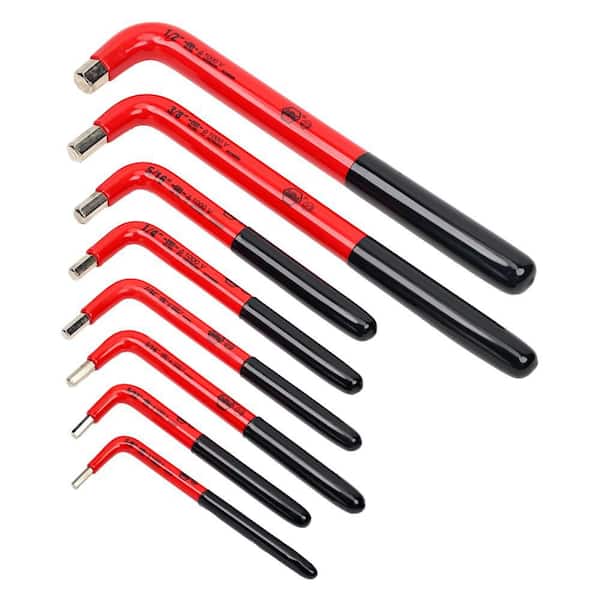 Insulated SAE Hex L-Key Set (8-Piece)