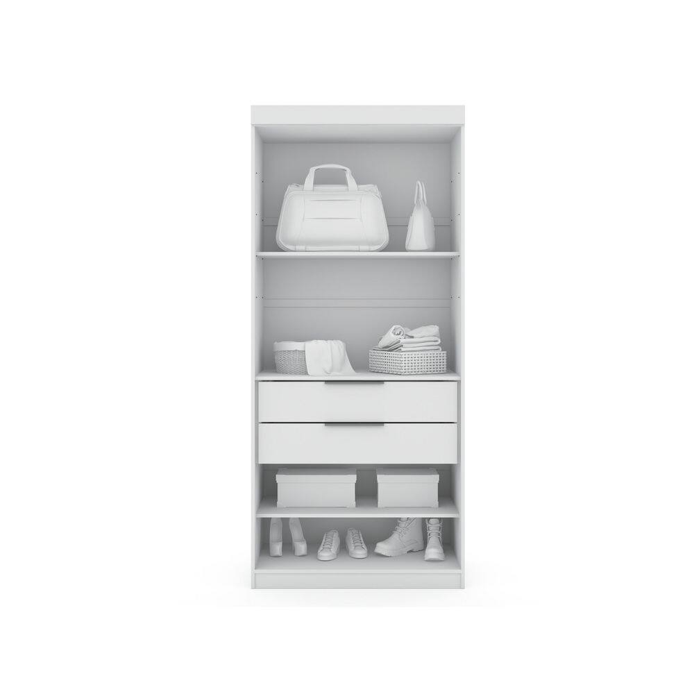 Midnight Blue 3-Piece Wood Wardrobe Closet Set