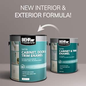 1 gal. #MQ3-32 Cameo White Satin Enamel Interior/Exterior Cabinet, Door & Trim Paint