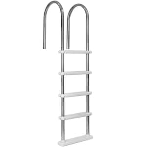 Stainless Steel Pool Ladder 5-Step for in Ground Pool