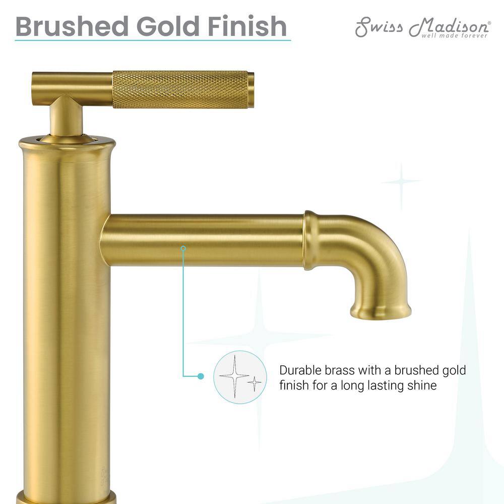 Avallon Brushed Gold Single-Handle Bathroom Faucet