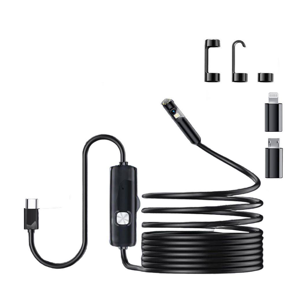 1920P HD Endoscope Camera with Dual Lens and 8+1 LED Lights IP67 Waterproof Inspection for Android iPhone iPad price history on PriceWatchPro