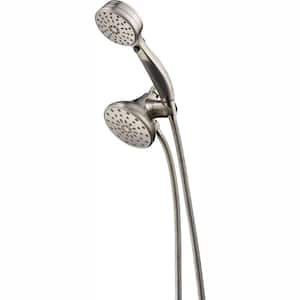 ActivTouch 9-Spray Patterns 1.75 GPM 4.5 in. Wall Mount Dual Shower Heads in Stainless